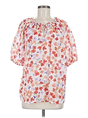 Ann Taylor Factory Short Sleeve Blouse (view 1)