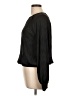 Glam 100% Polyester Chevron-herringbone Black Long Sleeve Blouse Size L - photo 5
