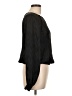 Glam 100% Polyester Chevron-herringbone Black Long Sleeve Blouse Size L - photo 4