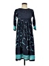 Assorted Brands Graphic Teal Casual Dress Size S - photo 1