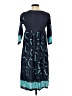 Assorted Brands Graphic Teal Casual Dress Size S - photo 2
