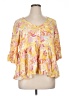 Torrid 100% Rayon Yellow 3/4 Sleeve Blouse Size 1X Plus (1) - photo 1