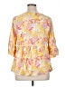 Torrid 100% Rayon Yellow 3/4 Sleeve Blouse Size 1X Plus (1) - photo 2