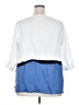 J.Jill Color Block White 3/4 Sleeve Blouse Size 2X - photo 2