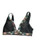 Unbranded Floral Black Swimsuit Top Size XL - photo 1