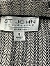 St. John Collection Chevron-herringbone Gray Casual Skirt Size 8 - photo 4