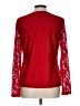 Calvin Klein Red Long Sleeve Top Size L - photo 2