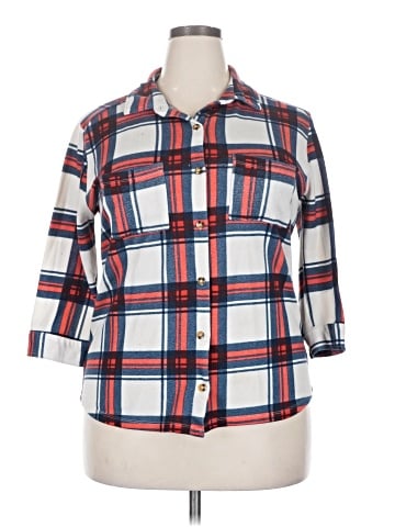 Polly & Esther 3/4 Sleeve Blouse (view 1)