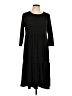 Assorted Brands Solid Black Casual Dress Size L - photo 1