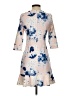Zara Basic Floral Blue Cocktail Dress Size S - photo 2