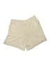 Chico's Solid Ivory Khaki Shorts Size M - photo 1