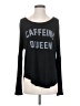 Zoe+Liv Black Long Sleeve Top Size S - photo 1