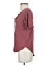 American Eagle Outfitters Solid Maroon Burgundy Short Sleeve Top Size XS - photo 5