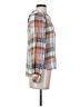 Pilcro Plaid Orange Long Sleeve Blouse Size XXS - photo 4