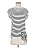 Green Envelope Stripes Ivory Short Sleeve T-Shirt Size XS - photo 1