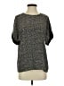 Vince. 100% Silk Black Short Sleeve Silk Top Size XS - photo 1