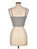 Shein 100% Polyester Silver Tank Top Size 12 - photo 2