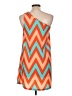 Kieu's 100% Polyester Chevron-herringbone Orange Cocktail Dress Size L - photo 2