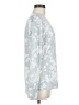 Lands' End Floral Silver Long Sleeve Blouse Size M - photo 4
