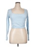 Arula Blue 3/4 Sleeve T-Shirt Size 0X - 1X Plus - photo 1