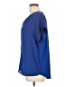 Pleione 100% Polyester Blue Short Sleeve Blouse Size L - photo 5