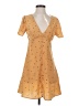 Assorted Brands 100% Polyester Polka Dots Yellow Casual Dress Size XS - photo 1