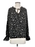 Time and Tru Black Long Sleeve Blouse Size S - photo 1