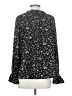 Time and Tru Black Long Sleeve Blouse Size S - photo 2