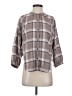 Toad & Co Plaid Gray 3/4 Sleeve Button-Down Shirt Size XS - photo 1