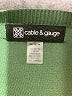 Cable & Gauge Green Pullover Sweater Size M - photo 7