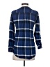 Holding Horses Plaid Blue Long Sleeve Button-Down Shirt Size 2 - photo 2