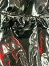 Unbranded Metallic Black Silver Athletic Shorts Size M (kids) - photo 3