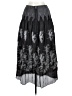 Lapis Graphic Gray Black Casual Skirt One size - photo 2