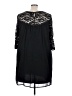 Worthington 100% Polyester Black Casual Dress Size 3X - photo 2