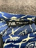 Zara 100% Polyester Blue Long Sleeve Blouse Size M - photo 7