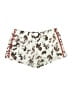 Zoe+Liv 100% Cotton Print Ivory Shorts Size XL - photo 1