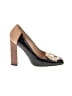 Tod's Color Block Brown Tan Heels Size EU 34 - photo 1