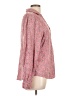 Sundance Floral Pink Long Sleeve Blouse Size L - photo 4