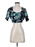 Assorted Brands 100% Rayon Teal Short Sleeve Top Size S - photo 1