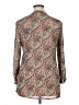 Perseption Concept Paisley Gray Long Sleeve Blouse Size XL - photo 2