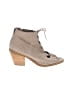 Eileen Fisher 100% Leather Tan Ankle Boots Size 10 - photo 1