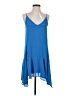 Krisa Solid Blue Casual Dress Size XS - photo 1
