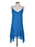 Krisa Solid Blue Casual Dress Size XS - photo 2
