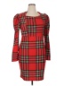 Shein Plaid Red Cocktail Dress Size 1X - photo 1