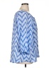 Fred David Blue 3/4 Sleeve Blouse Size 1X - photo 4