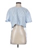 Express Blue Short Sleeve Blouse Size XS - photo 1
