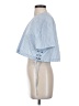 Express Blue Short Sleeve Blouse Size XS - photo 5