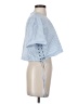 Express Blue Short Sleeve Blouse Size XS - photo 4