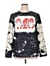 Unbranded Print Silver Pullover Sweater Size XL - photo 1