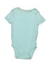 Cloud Island 100% Cotton Solid Teal Short Sleeve Onesie Size 0-3 mo - photo 1